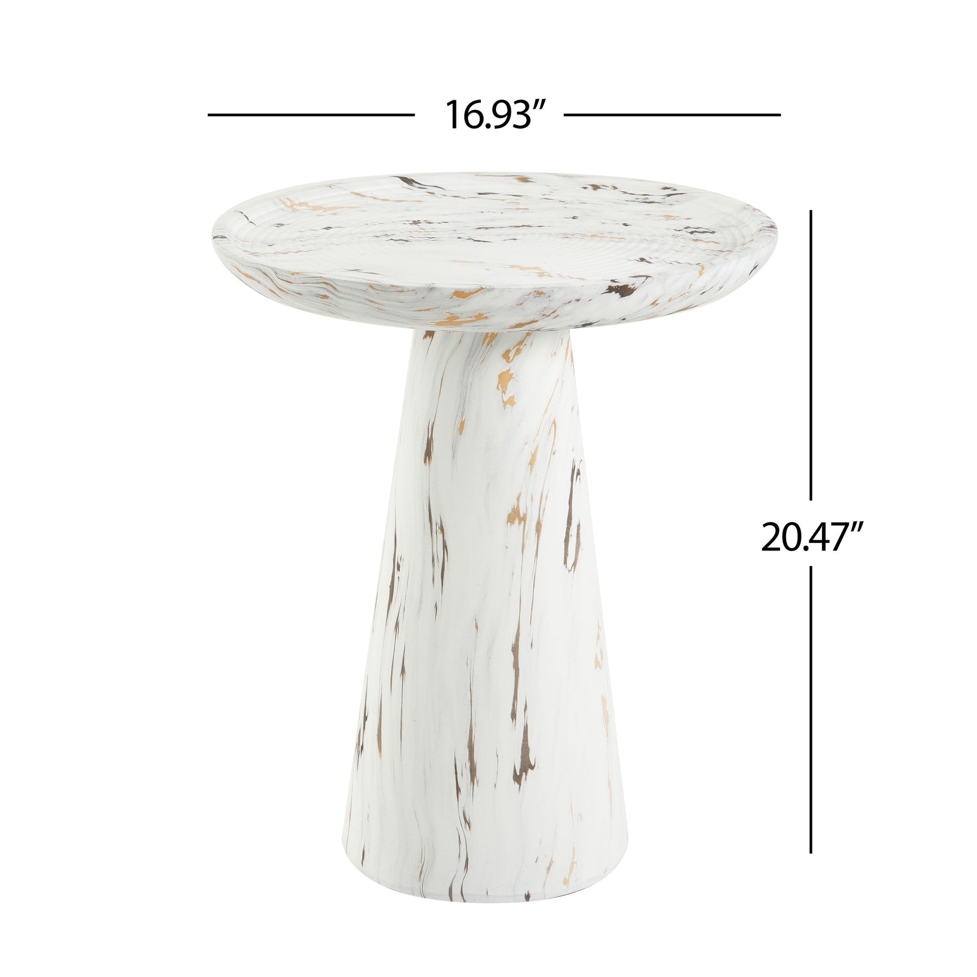Accent Side Table - Alabaster