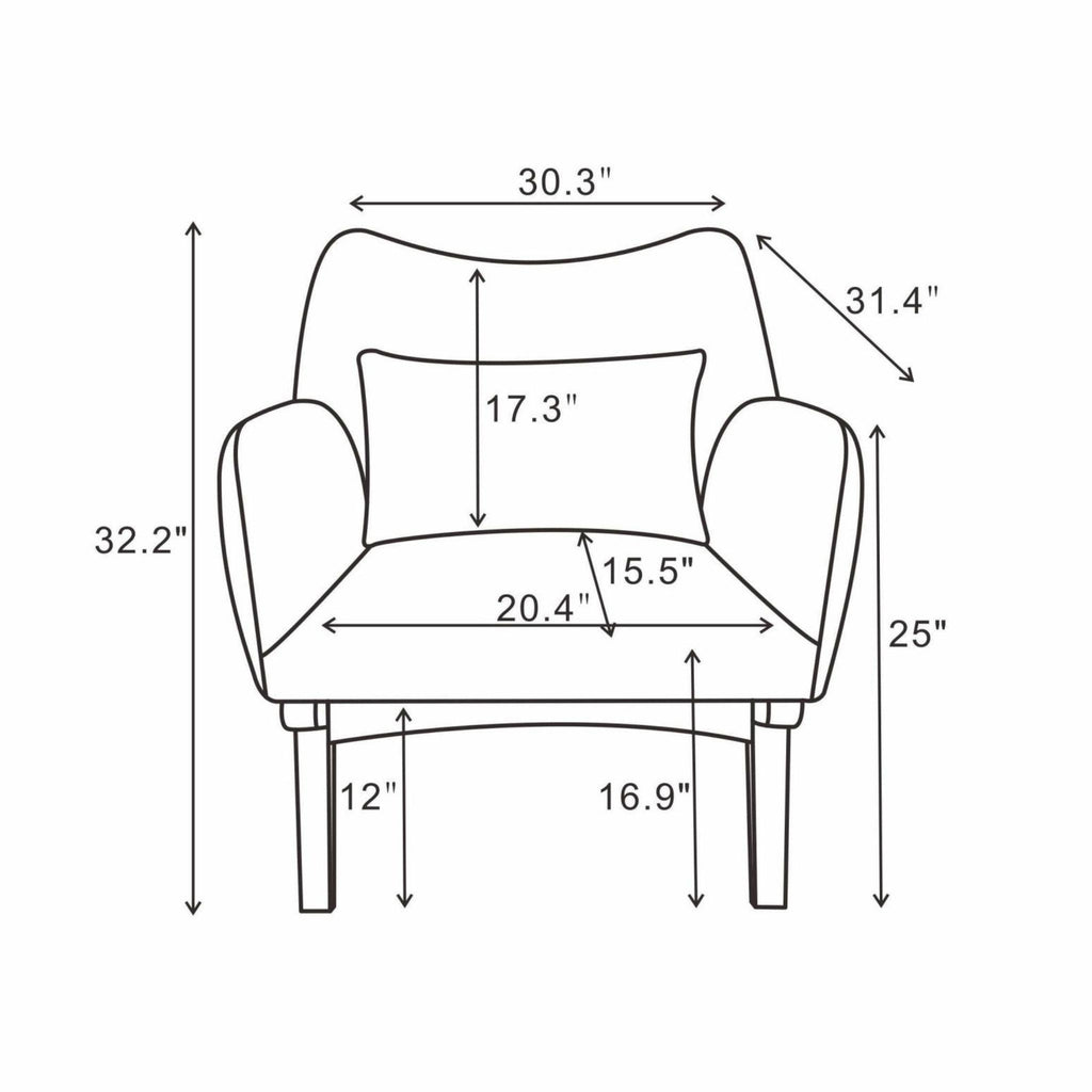 Brayden - Moder Armchair