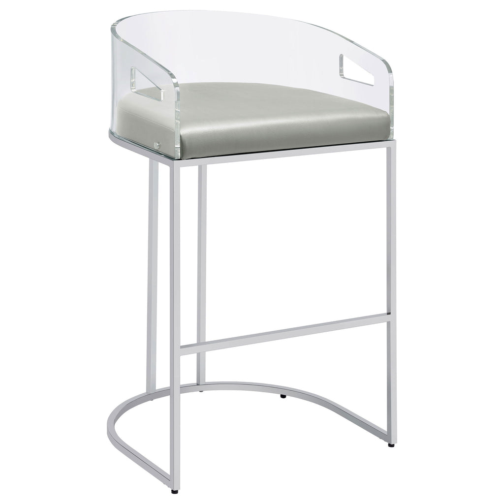 Mello - Upholstered Bar Chair (Set of 2) - Gray