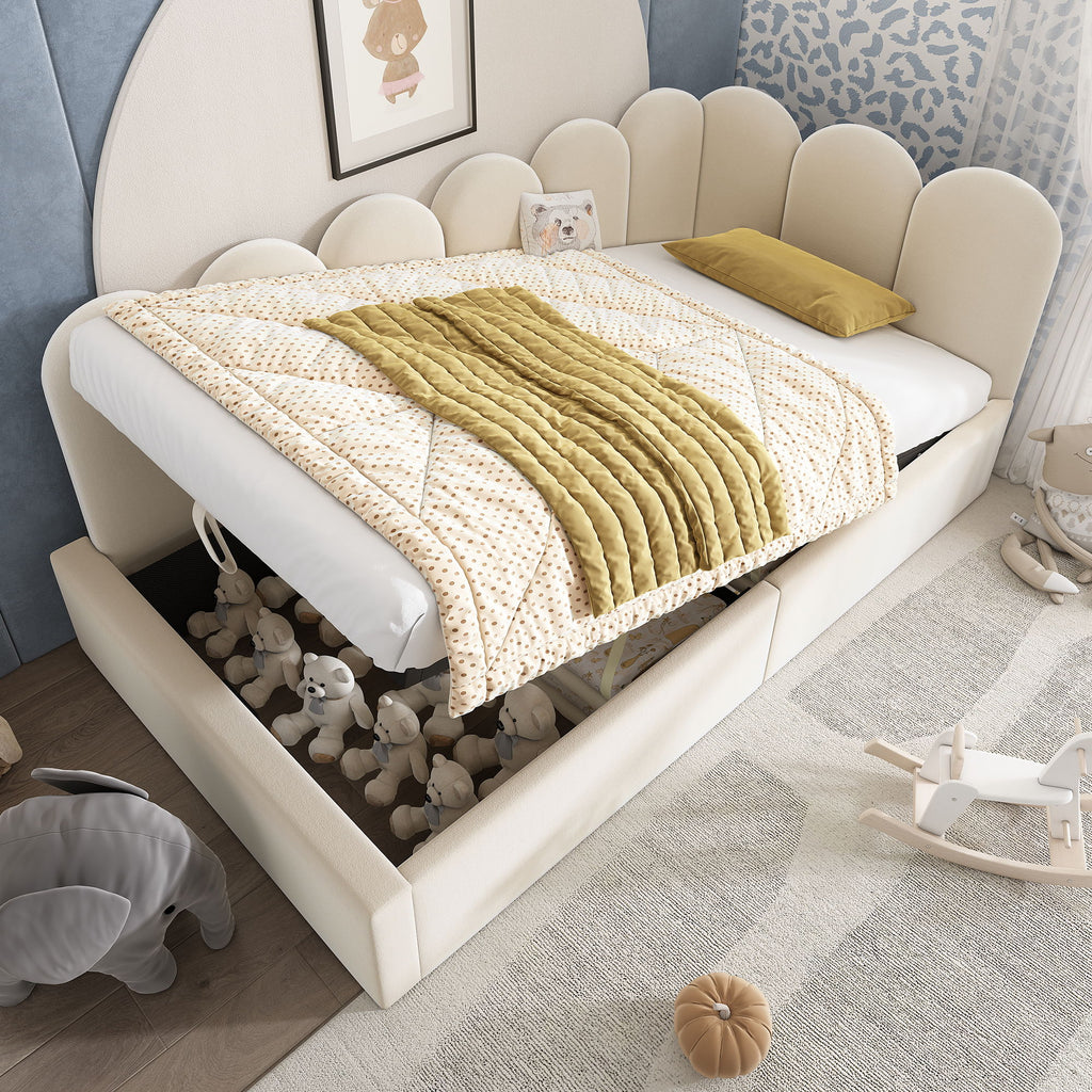 Upholstered Daybed With Hydraulic Storage