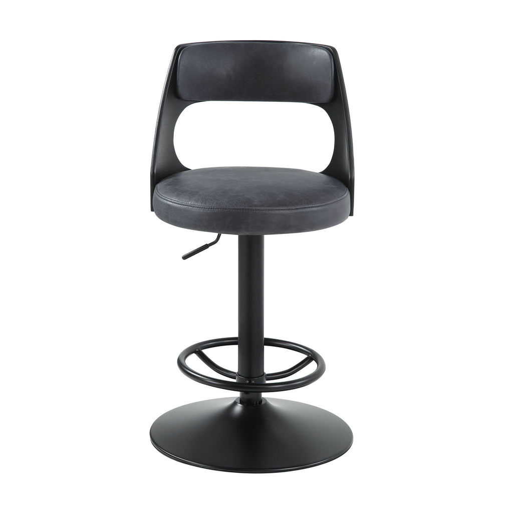 Sabi - Adjustable Stool With Swivel - Dark Brown