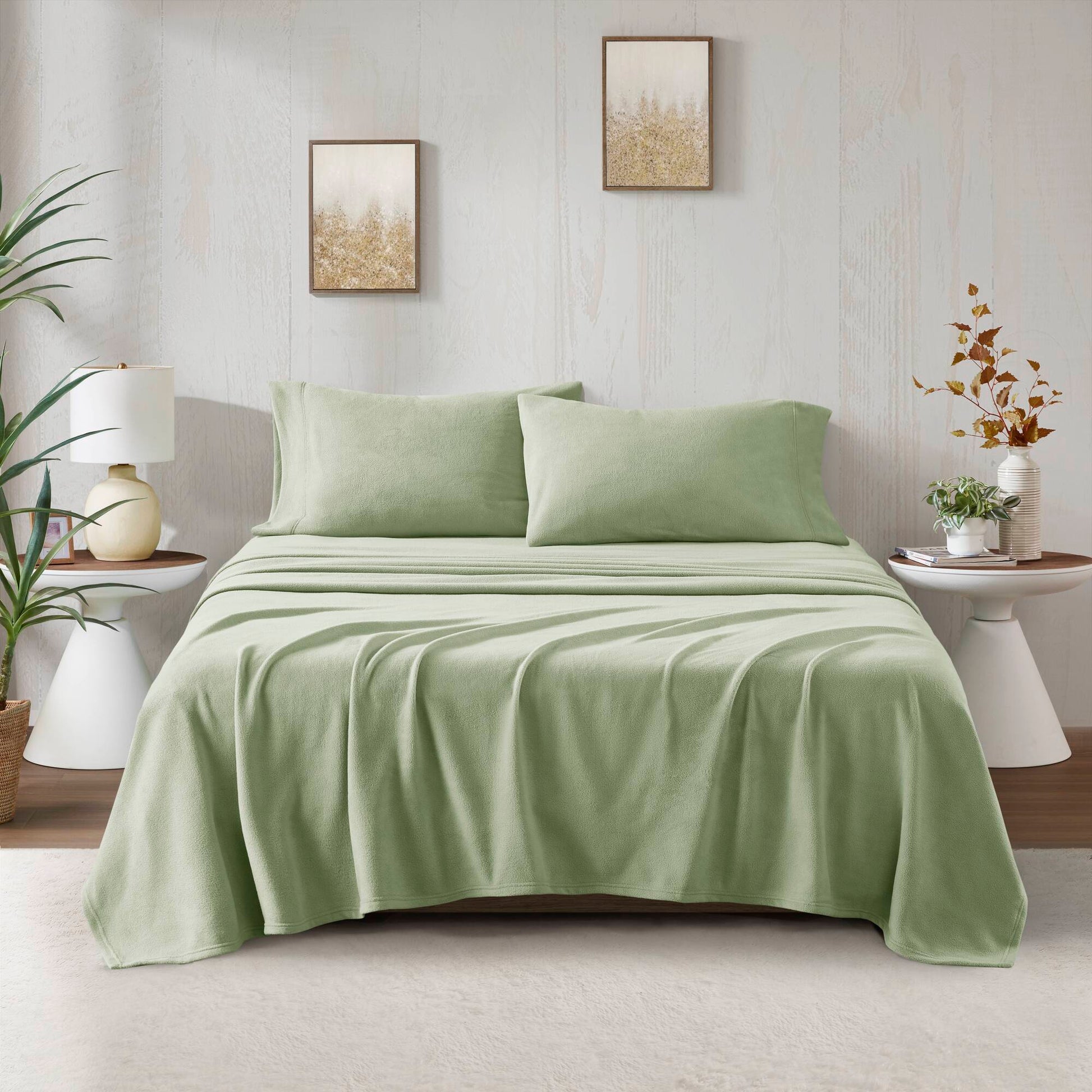Micro Fleece - King Sheet Set - Green
