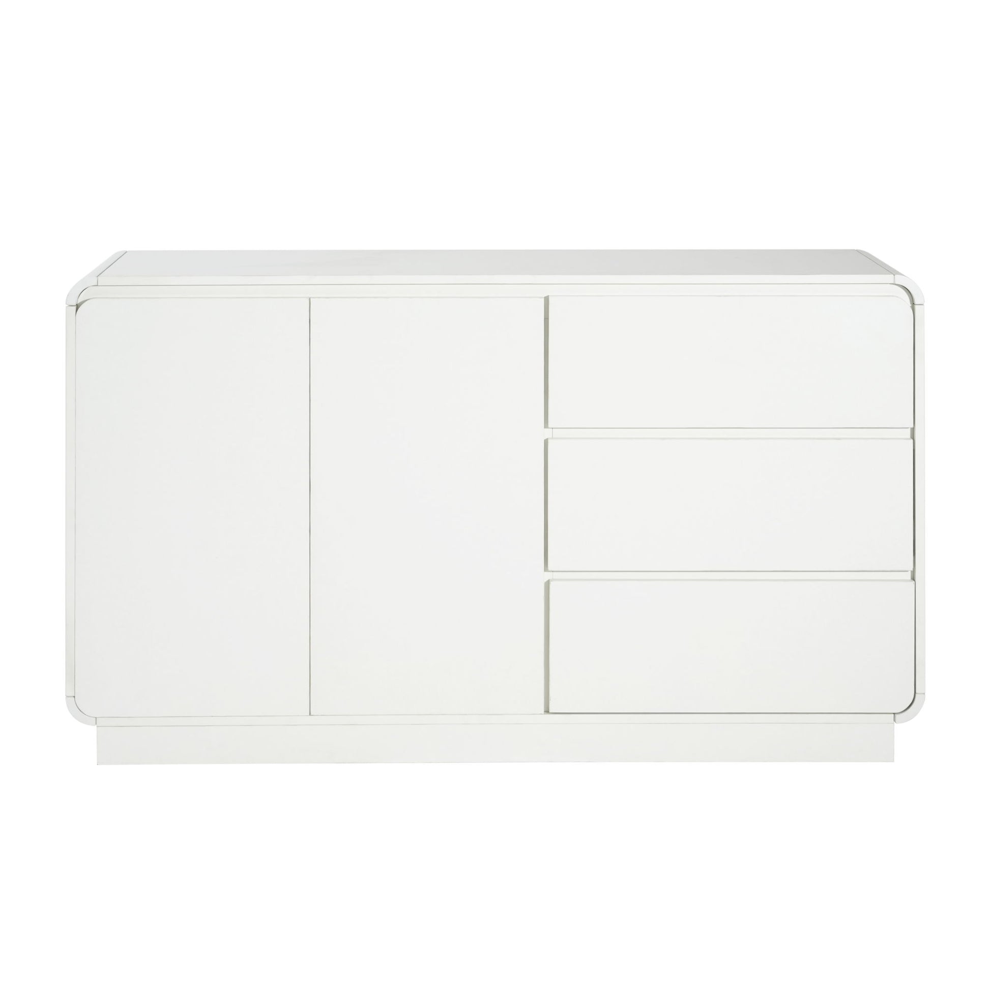Sideboard, Wide Storage With 2 Doors And 3 Drawers