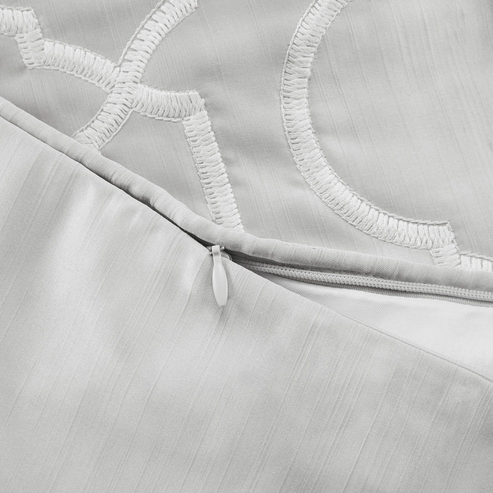 Montague - European Pillow Sham - Silver