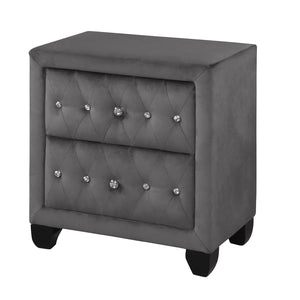 Sophia - 2 Drawer Upholstered Nightstand