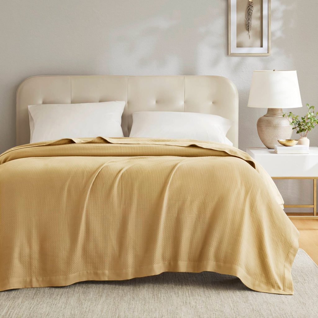 Egyptian Cotton - Full/Queen Blanket - Mustard