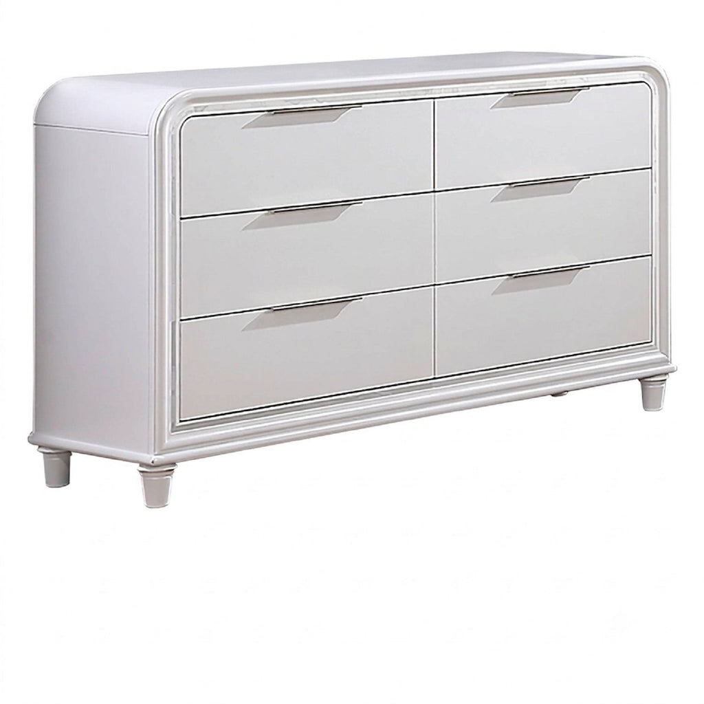 Dresser 6 Drawers - White