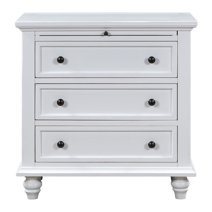 Bedroom - 3 Drawer Storage Nightstand