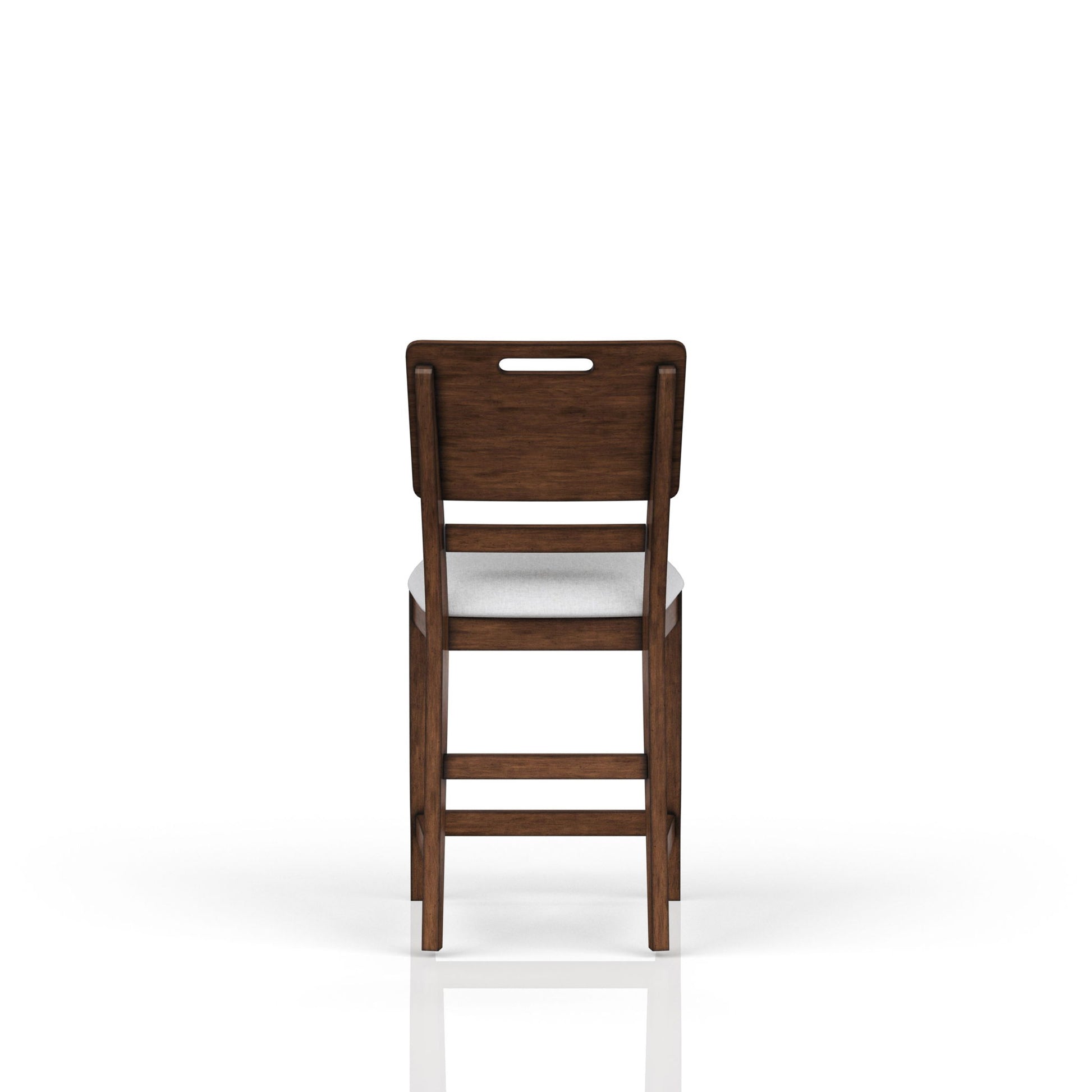 Casual Counter Stool Contrasting Upholstered Seat (Set of 2) - Brown