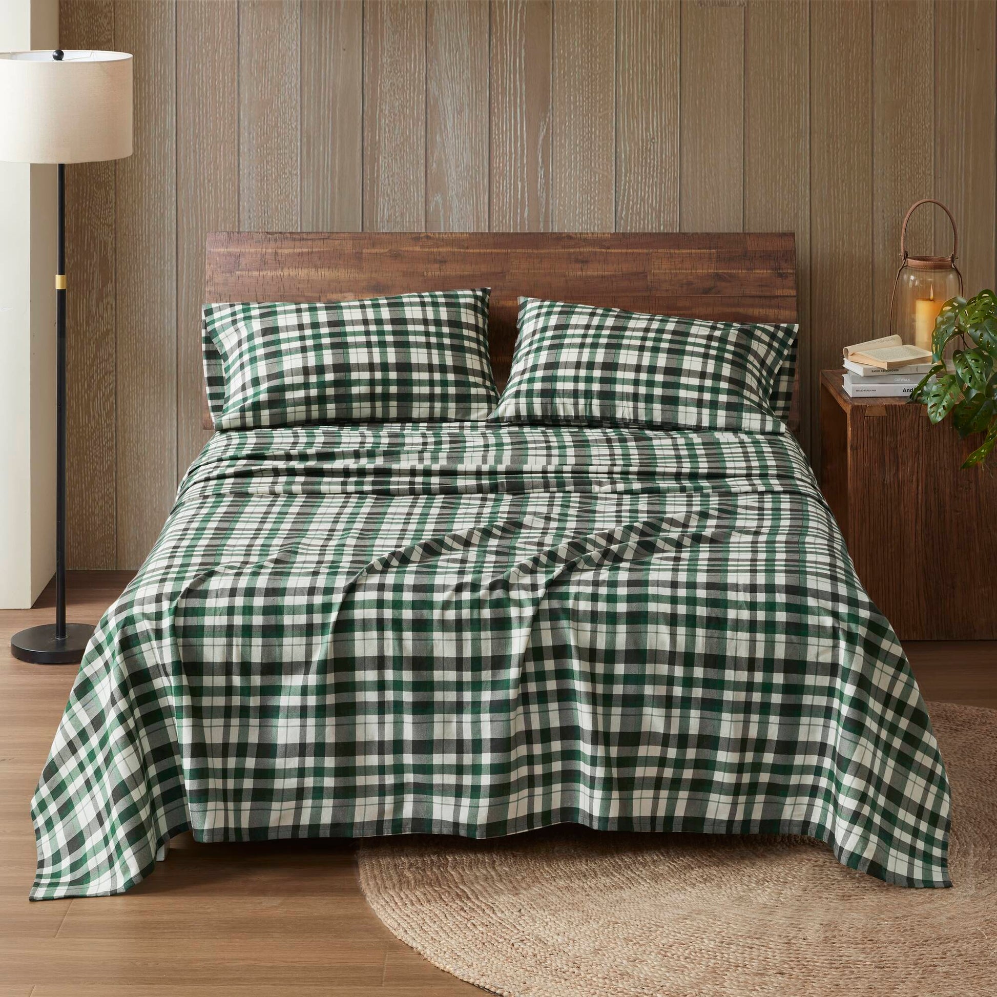 Flannel - King 100% Flannel Printed Sheet Set - Finton