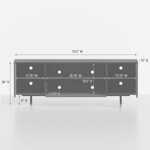 Adeline - 3 Door TV Console