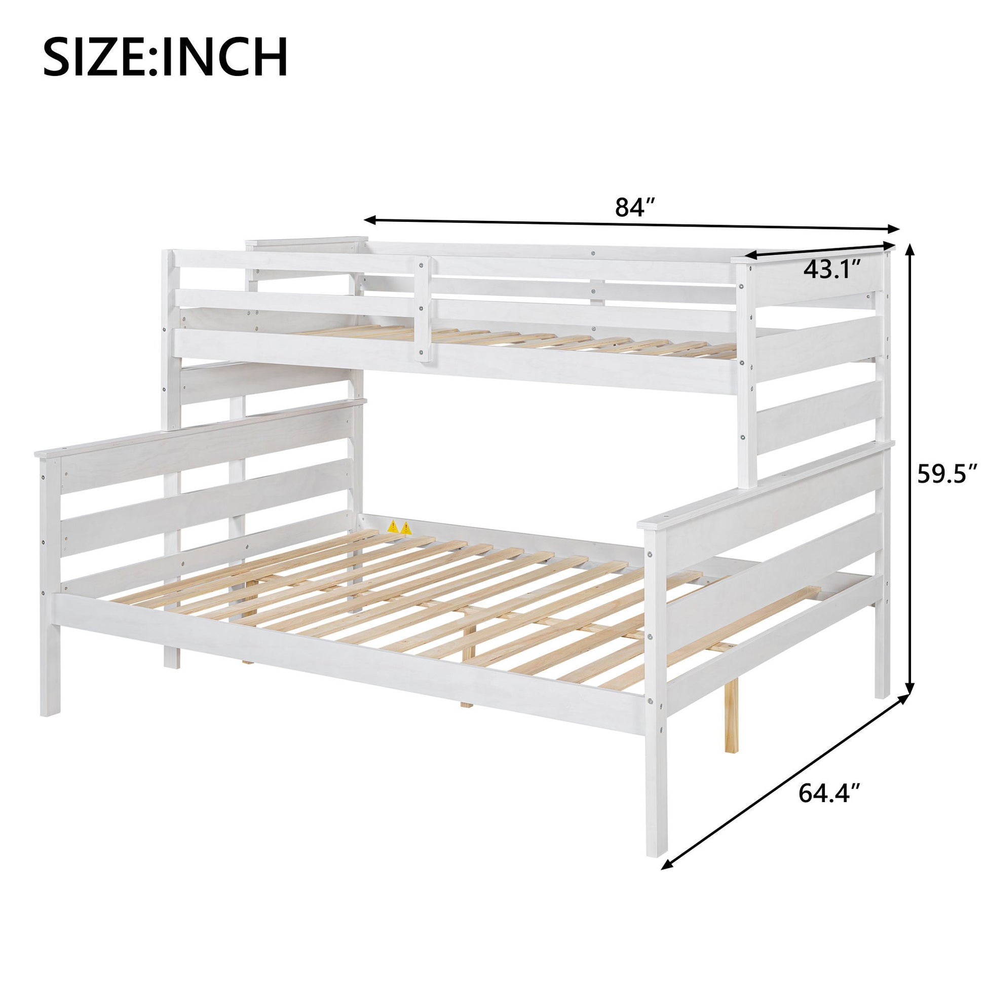 Detachable Design Bunk Bed With Ladder