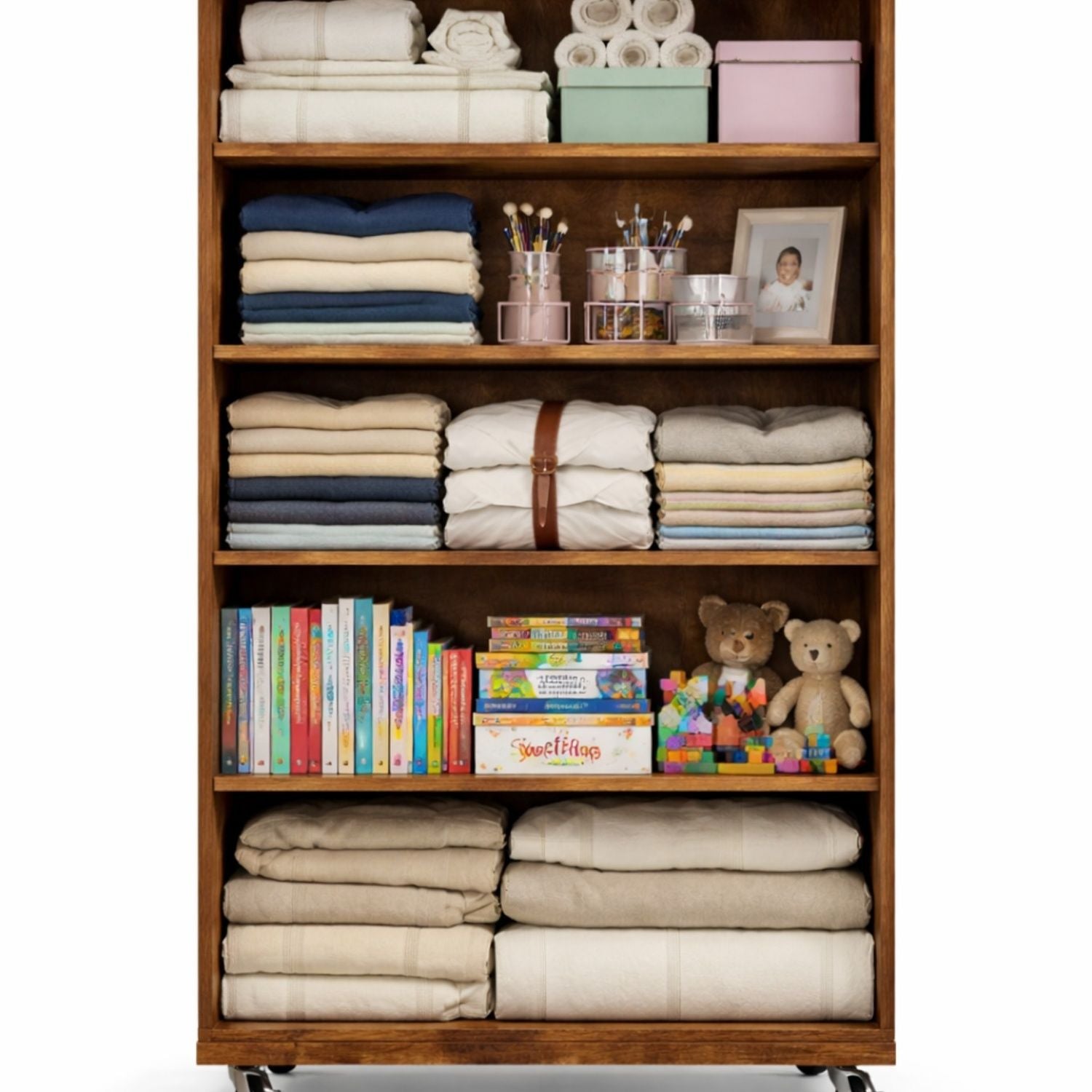 Modern 5 Drawer Dresser With Wheels