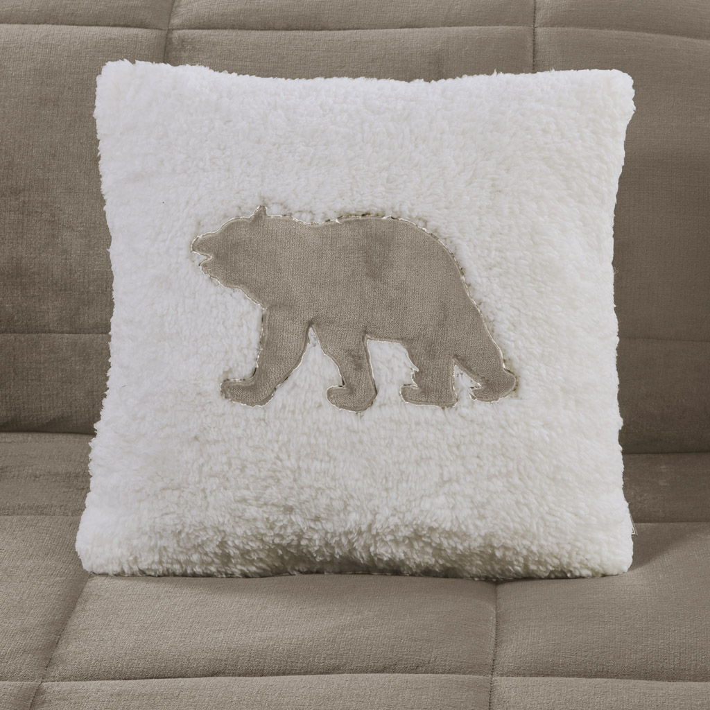 Alton - Down Alternative Comforter Set - Taupe / Ivory