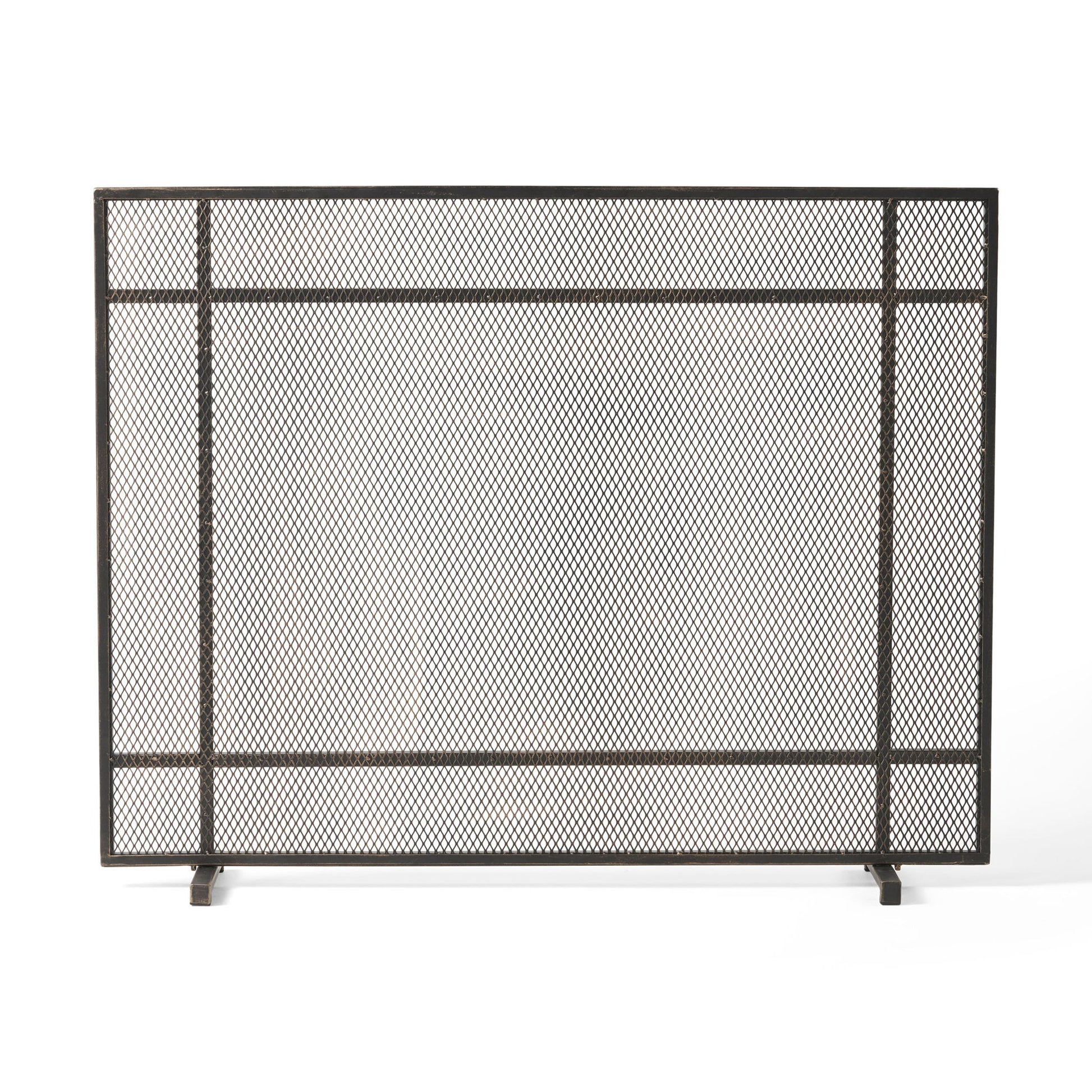 Elegant Iron Fire Screen For Fireplace Protection