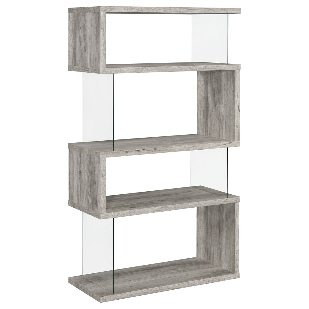 Elias - 4 Shelf Bookshelf With Zigzag Design