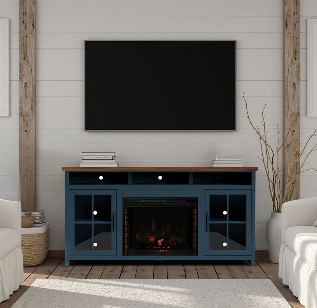 Nantucket - 74" Fireplace TV Stand Console