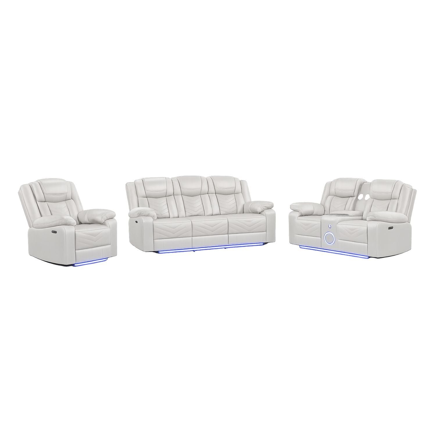 Challenger - LED Power Recliner Set