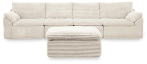 Fannin - 4-Piece Sectional With Ottoman - Ivory