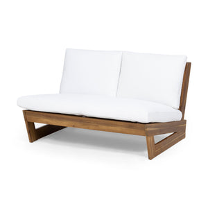 Outdoor Loveseat With Cushions - Teak