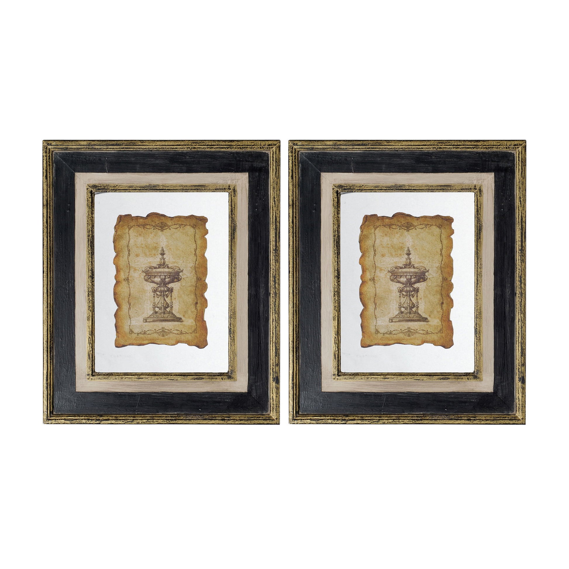 Lucian - Framed Antiqued Sculpture Print