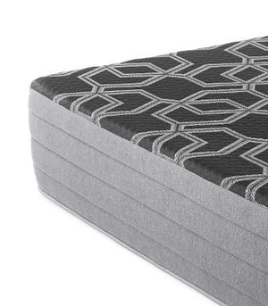 12" Smooth Top Hybrid Medium Plush Mattress - Black - King