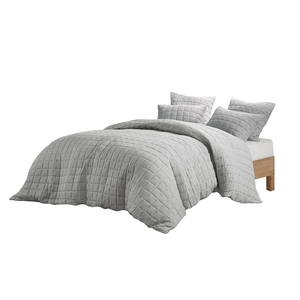 Cocoon - Quilt Top Euro Sham - Gray