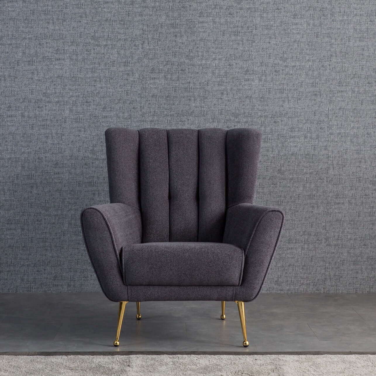 Gianna - Mid-Century Modern Tufted French Boucle Armchair