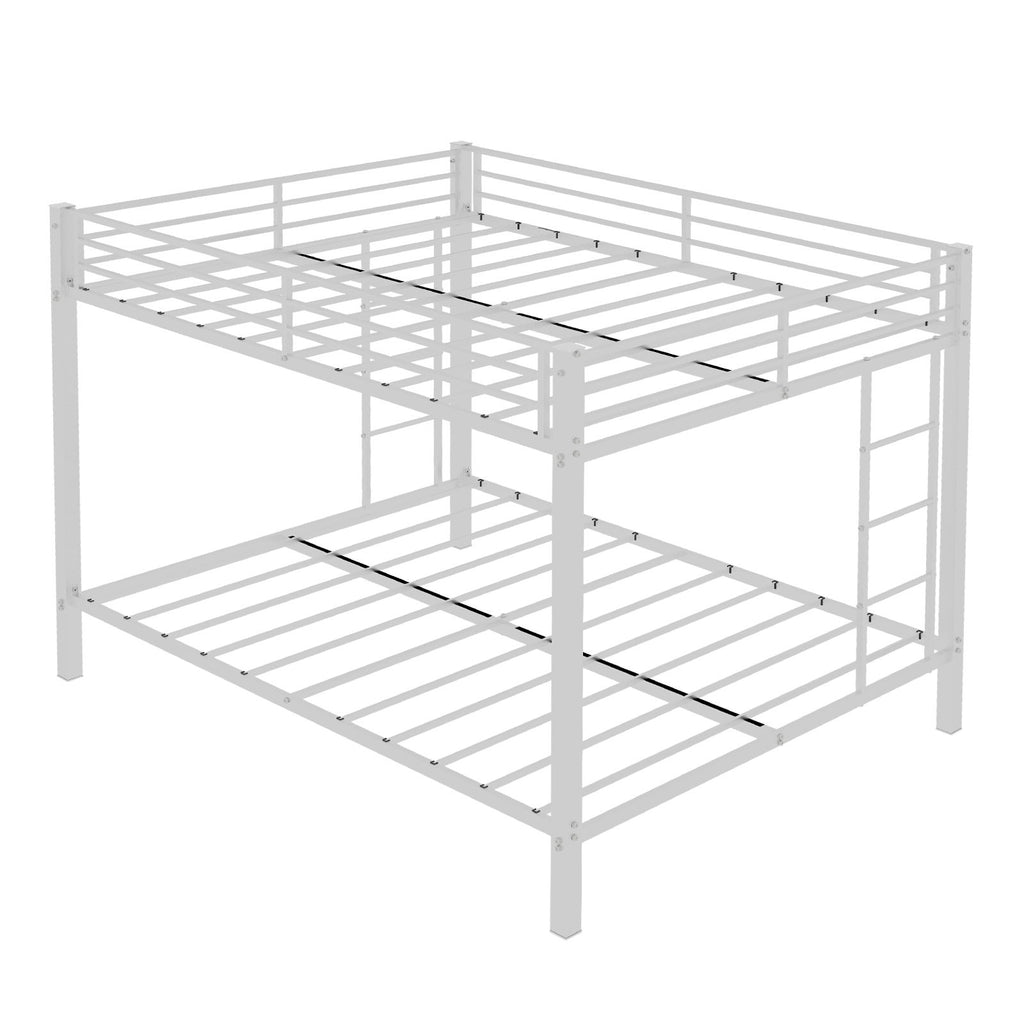 Bunk Bed For Kids, Convertible Frame With Ladders & Guardrail