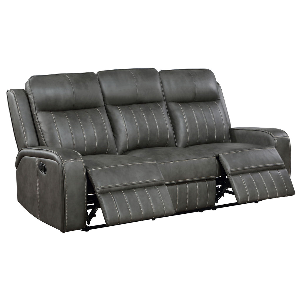 Mckinley - 3 Piece Reclining Sofa Set - Gray