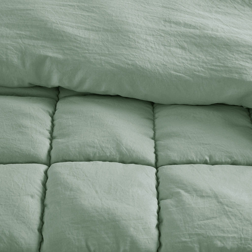 Dream Puff - Down Alternative Comforter Set - Green