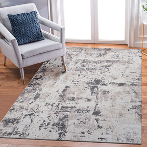 Payas - 8' X 10' Abstract Area Rug - Cream / Brown