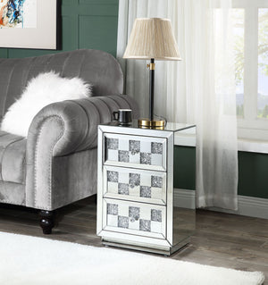 Noralie - Accent Table - Silver - Glass