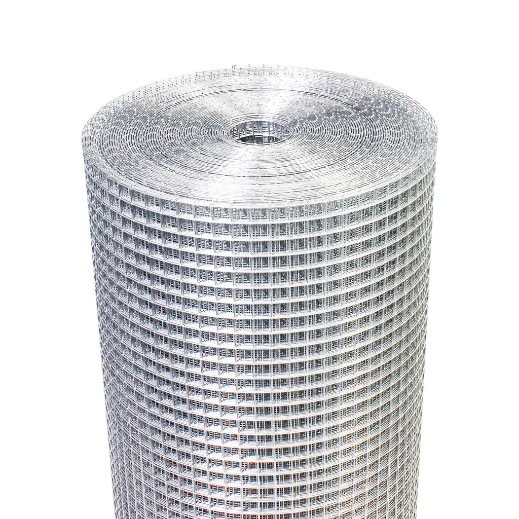Galvanized Hardware Cloth, Gauge Metal Wire Fencing Roll For Garden And Animal Protection - Silver