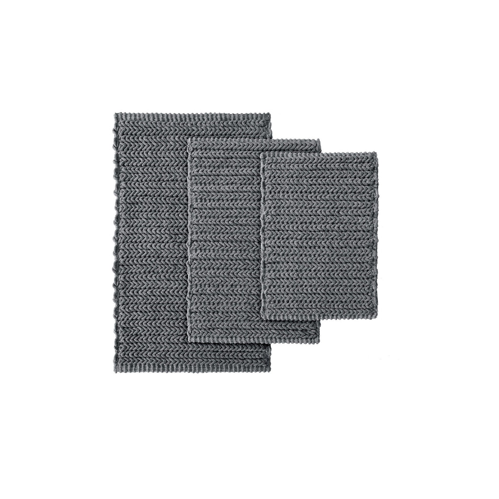 Lasso - 17" x 24" Chain Stitch Rug - Charcoal