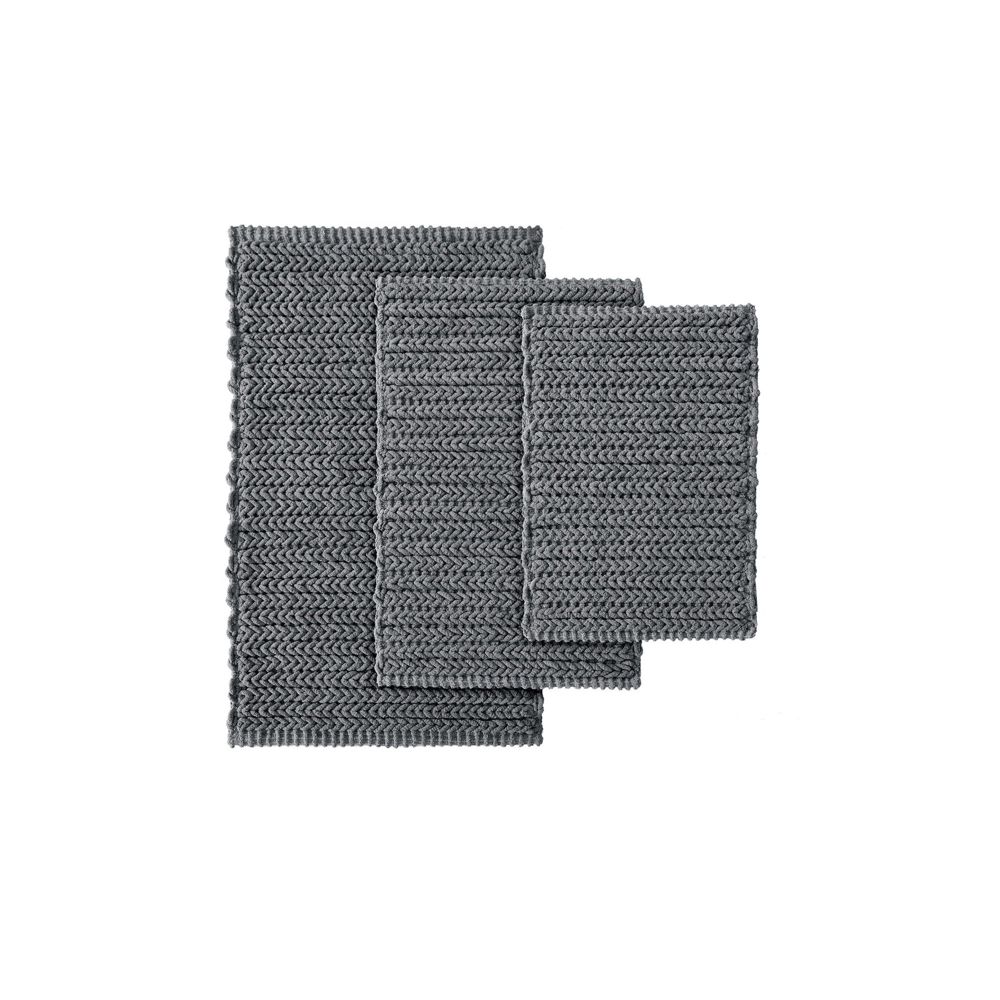 Lasso - 17" x 24" Chain Stitch Rug - Charcoal