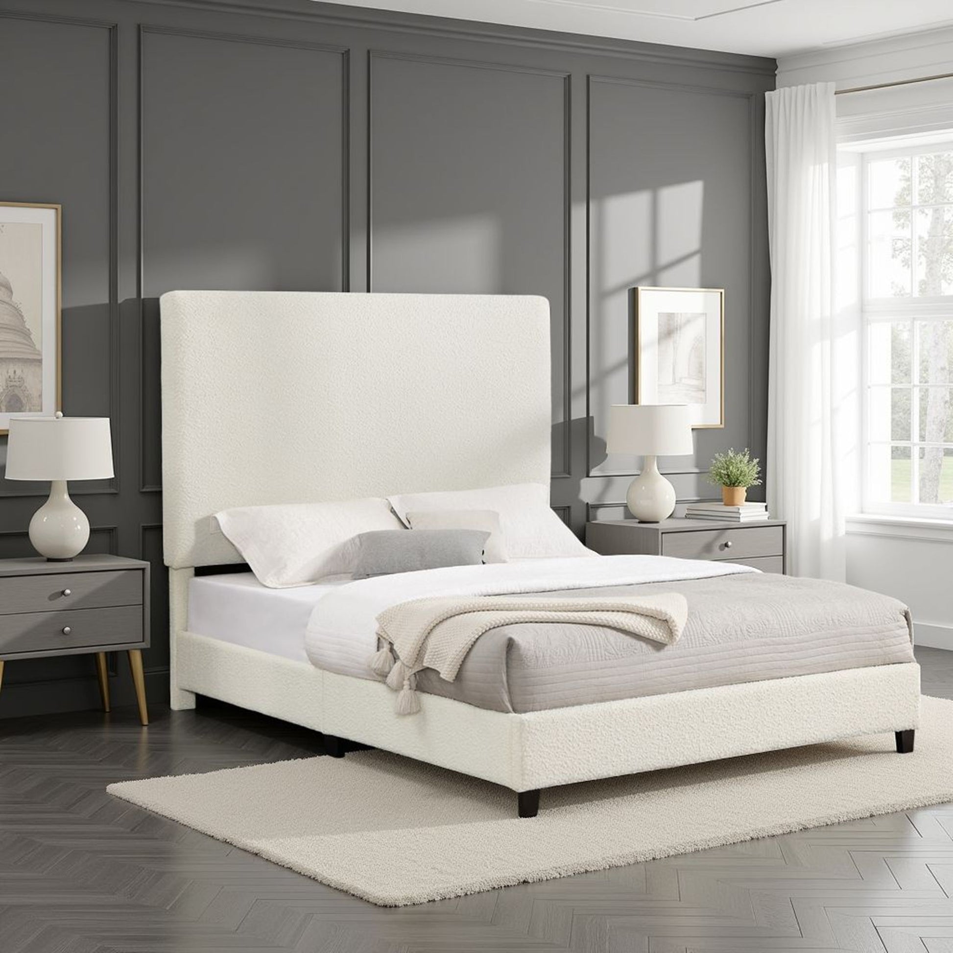 Upholstered Platform Bed