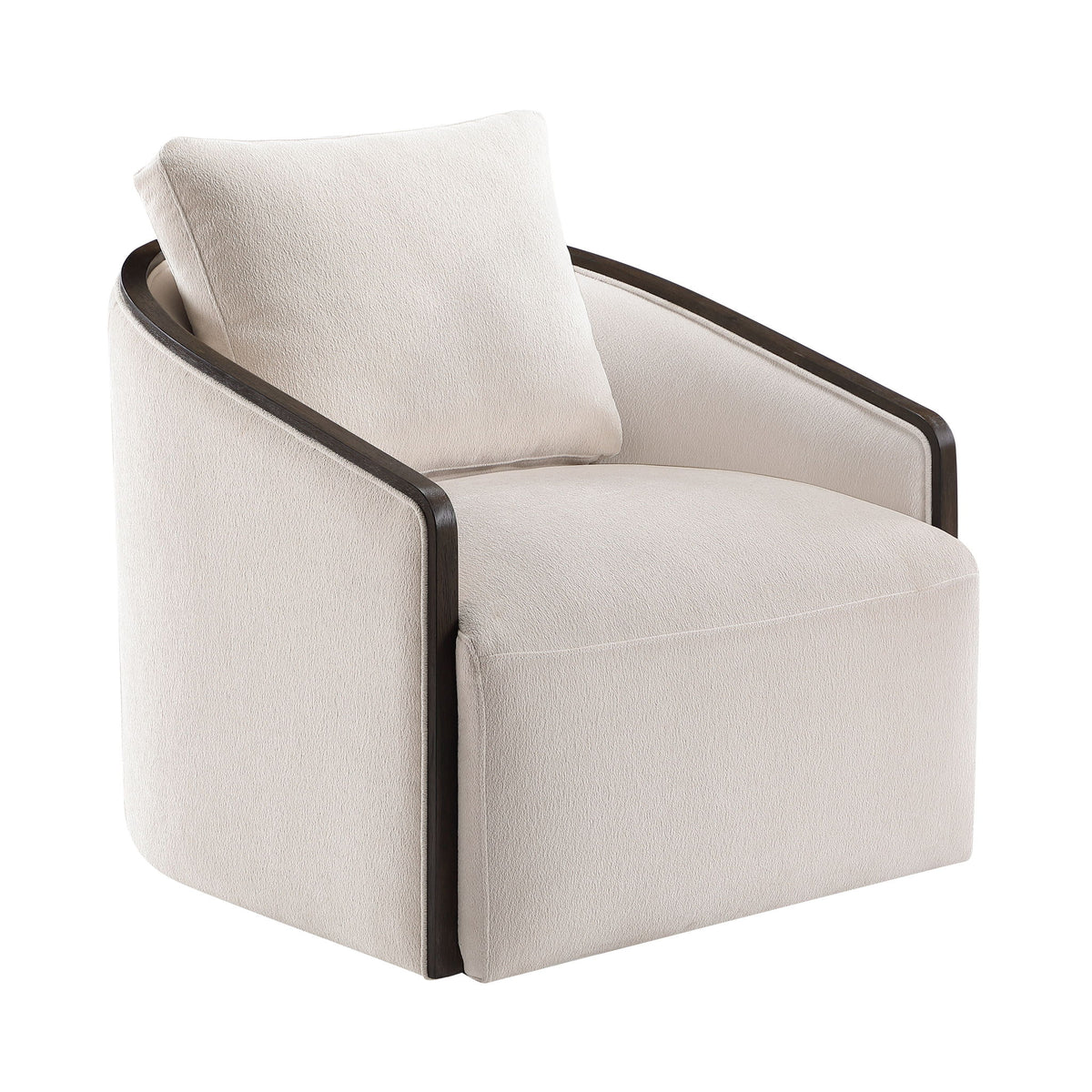 Lenora - Accent Chair With Swivel - Beige