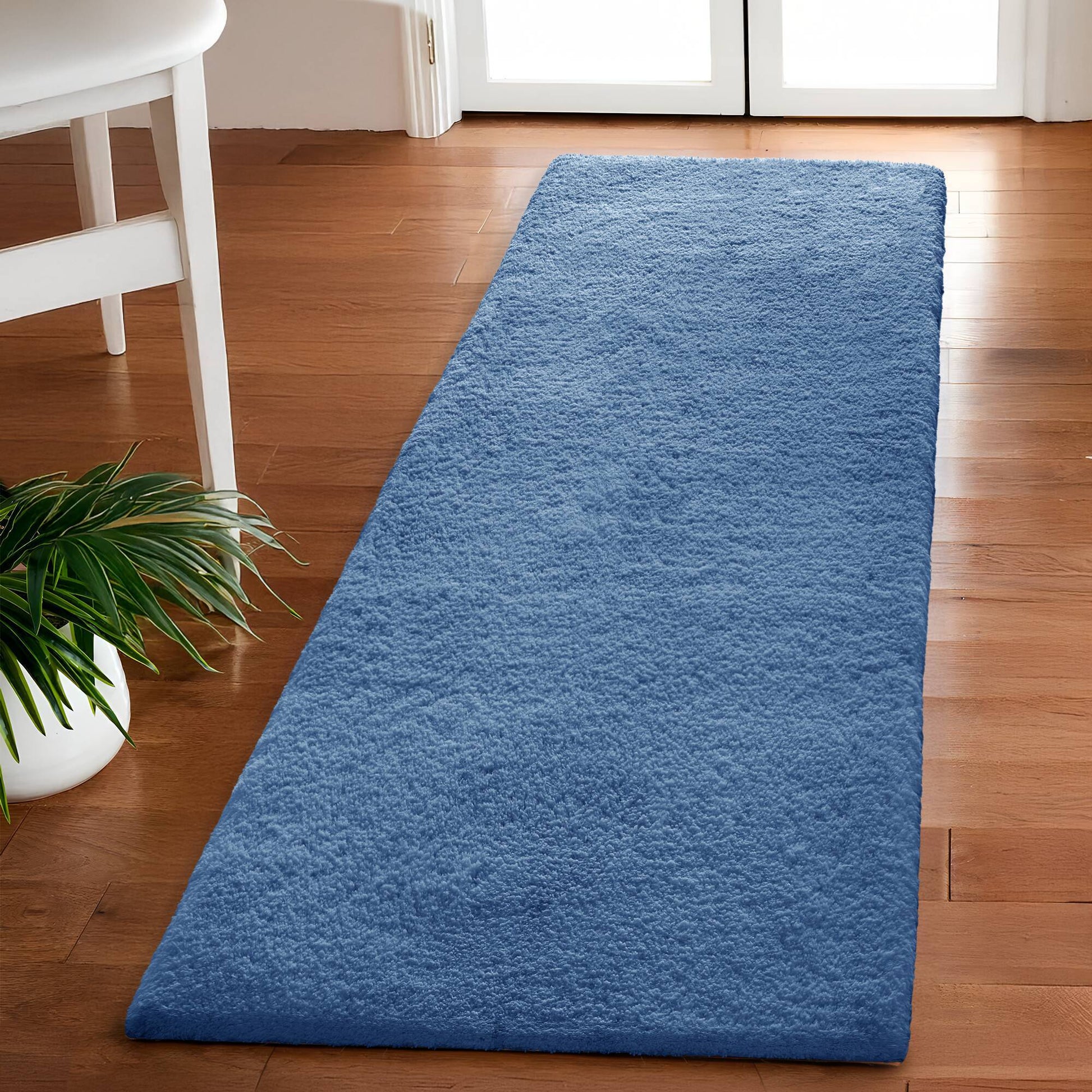 Marshmallow - 20" x 30" Bath Rug - Navy