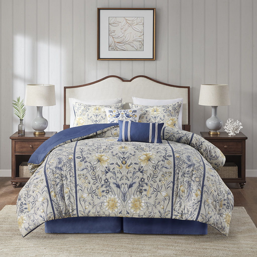 Livia - Queen 6 Piece Comforter Set - Multi