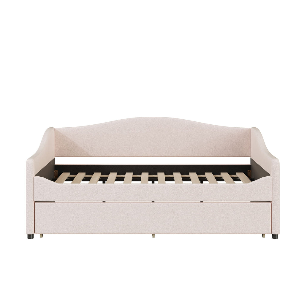 Upholstered Daybed With Light And Trundle
