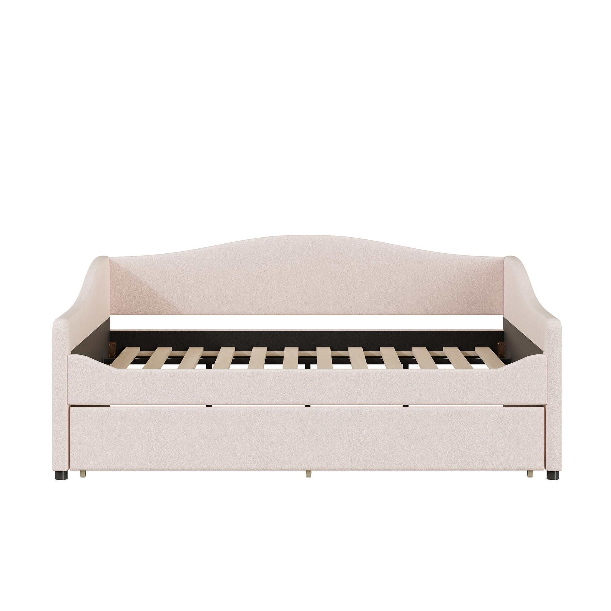 Upholstered Daybed With Light And Trundle