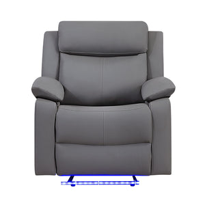 Blanche - Glider Recliner With LED, Pillow Top Arms