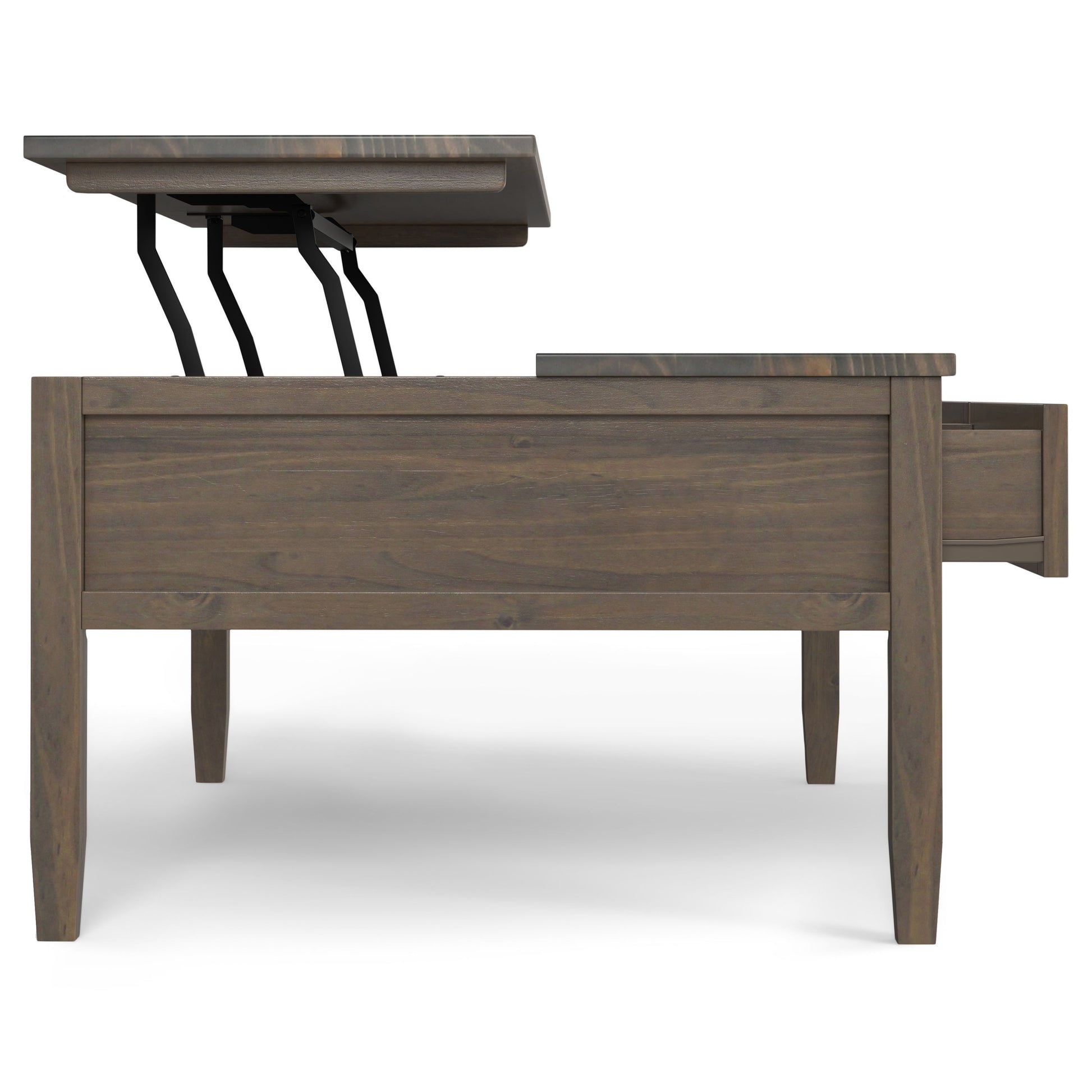Ela - Lift Top Coffee Table - Smoky Brown