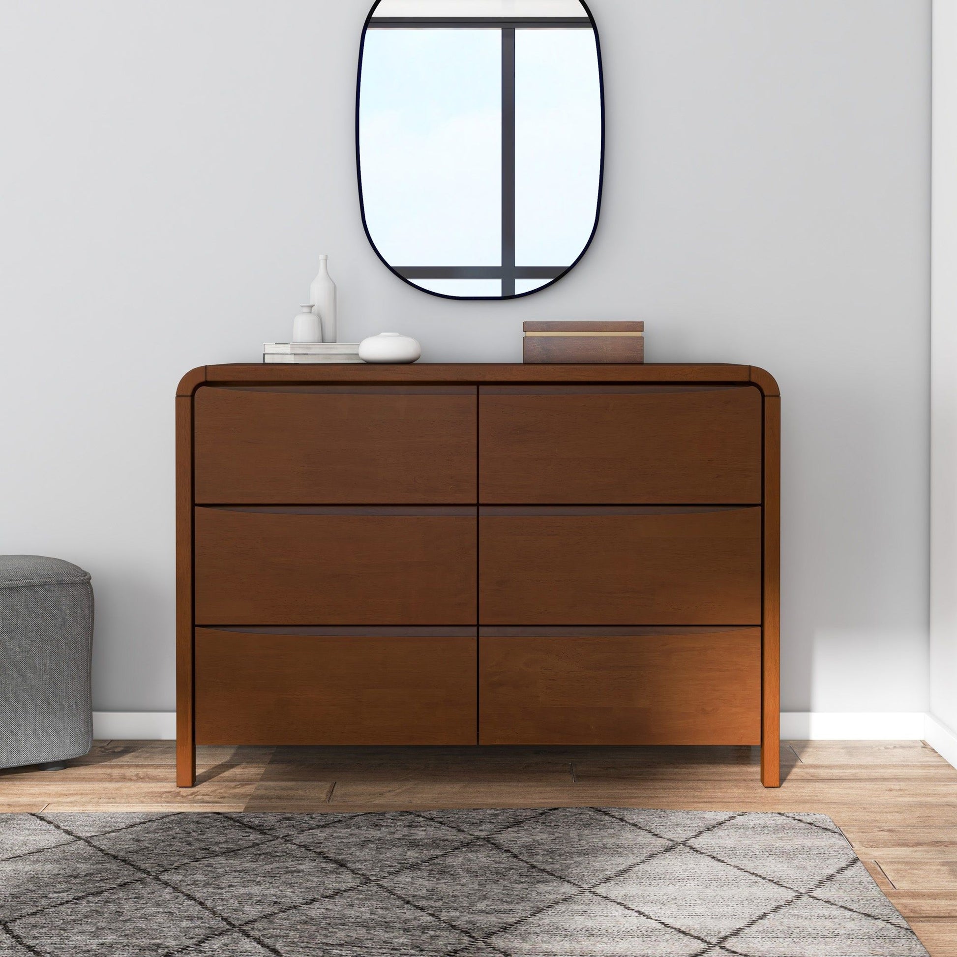 Lionel - 6 Drawer Dresser - Brown