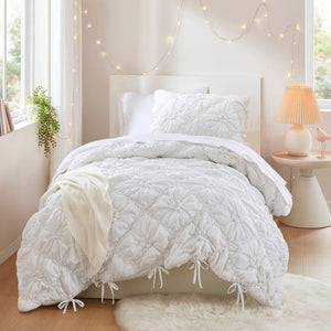 Lily - 2 Piece Comforter Set - White