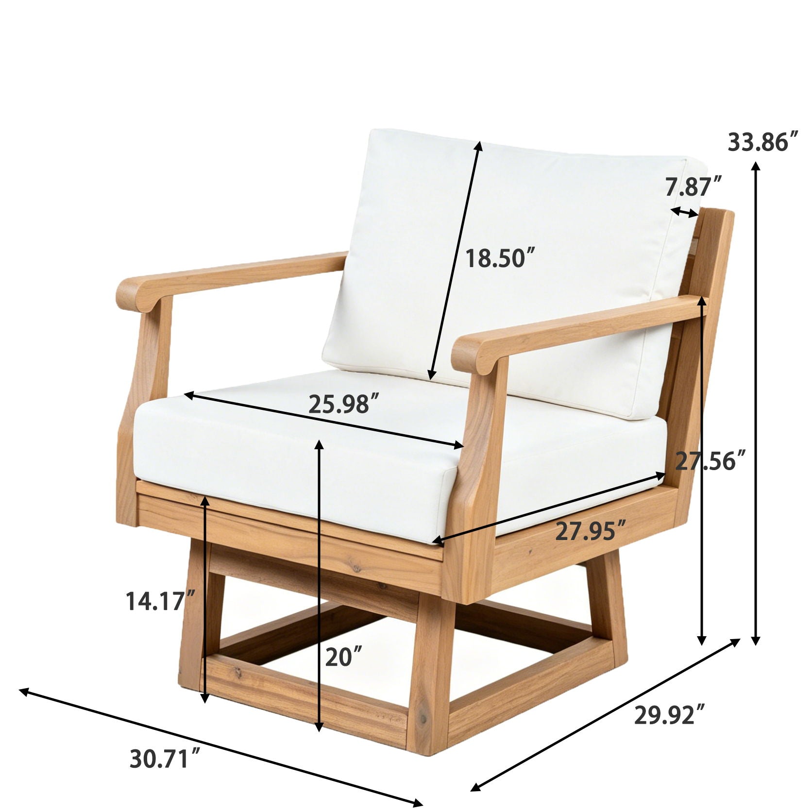 Swivel Chair With 360° Rotation