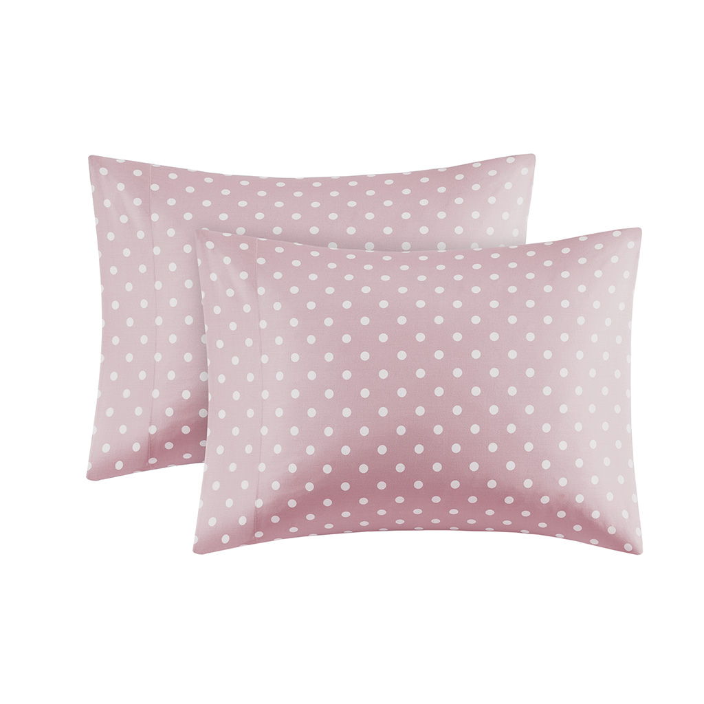 Polka Dot - Queen Sheet Set - Pink