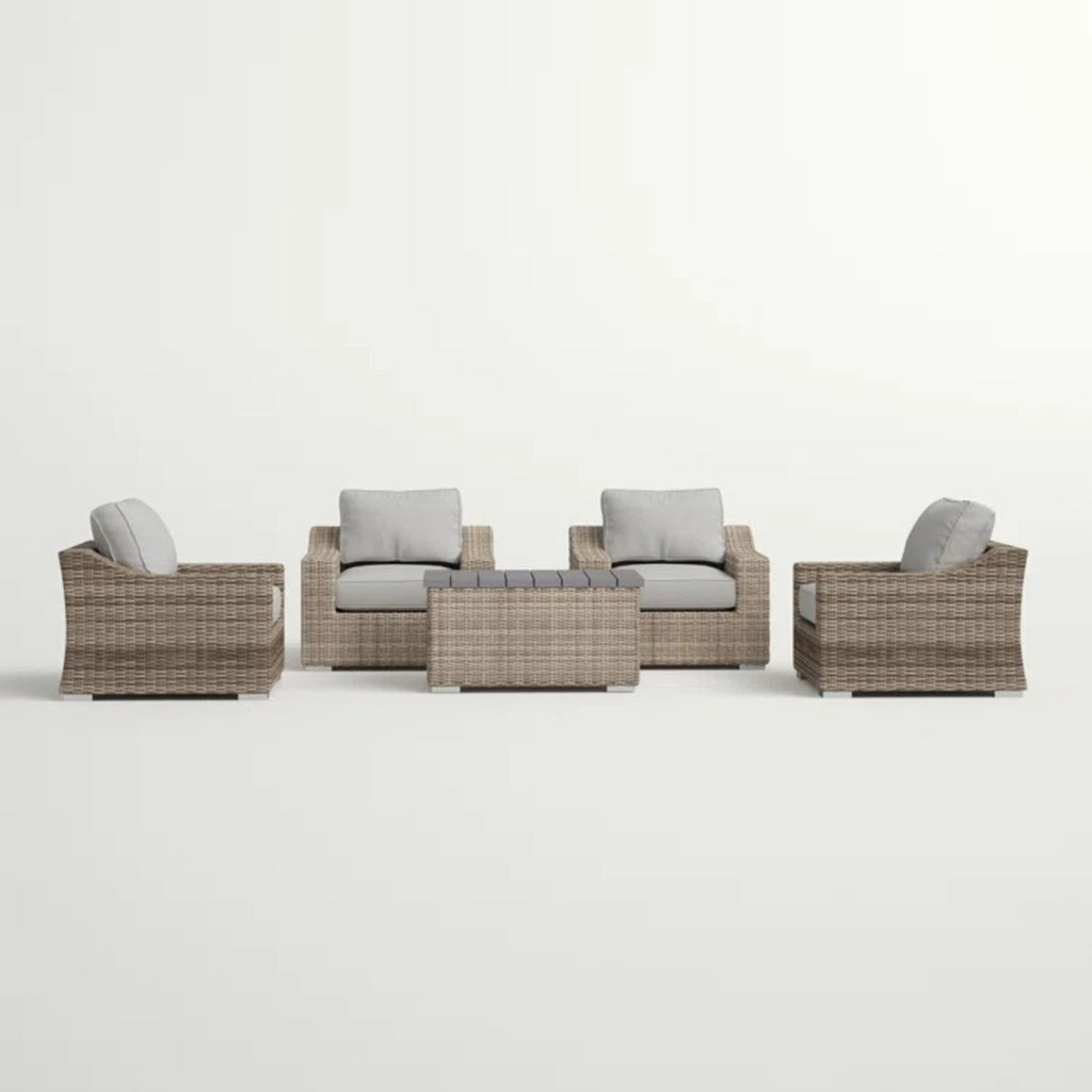 Stylish Sofa Seating Group With Cushions Perfect For Outdoor Gatherings