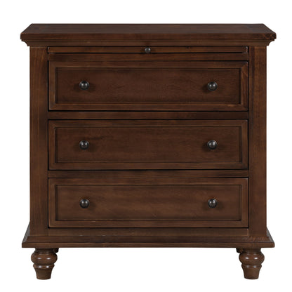 Bedroom - 3 Drawer Storage Nightstand